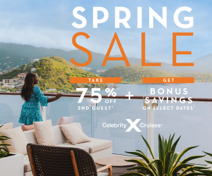 Celebrity Cruises Spring Sale - Dollars Off  - Special cruise offer